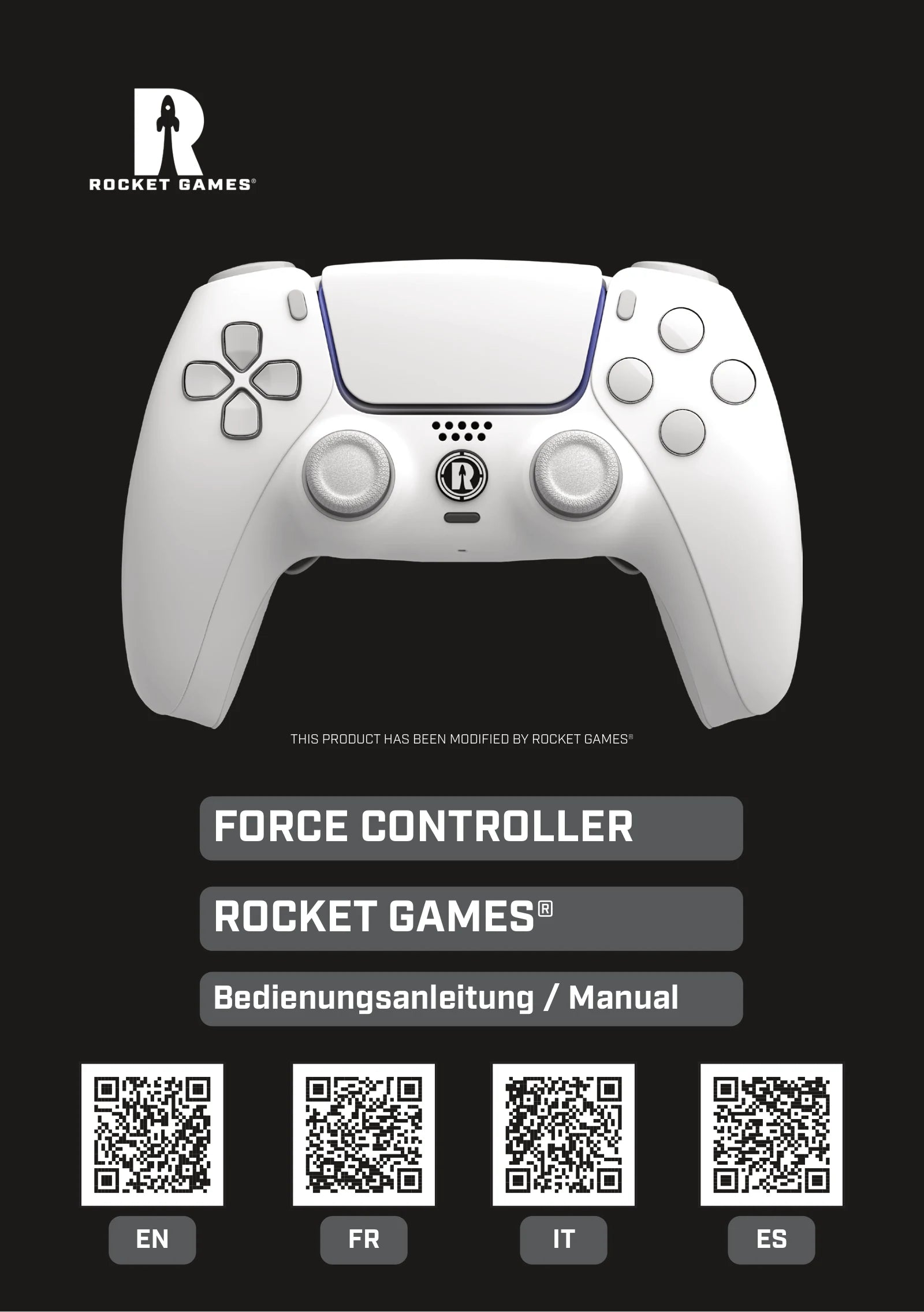 Cover of the Rocket Games Force Controller manual